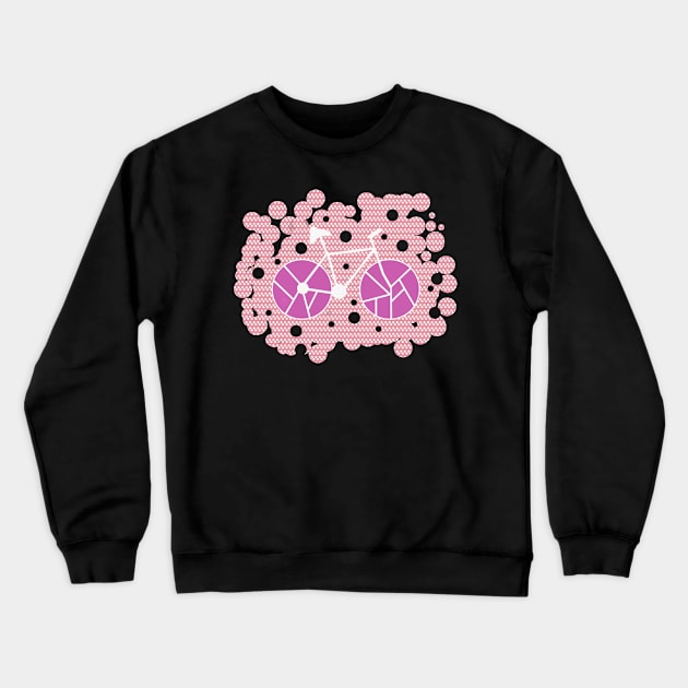 Bubbly bike in purple Crewneck Sweatshirt by cocodes